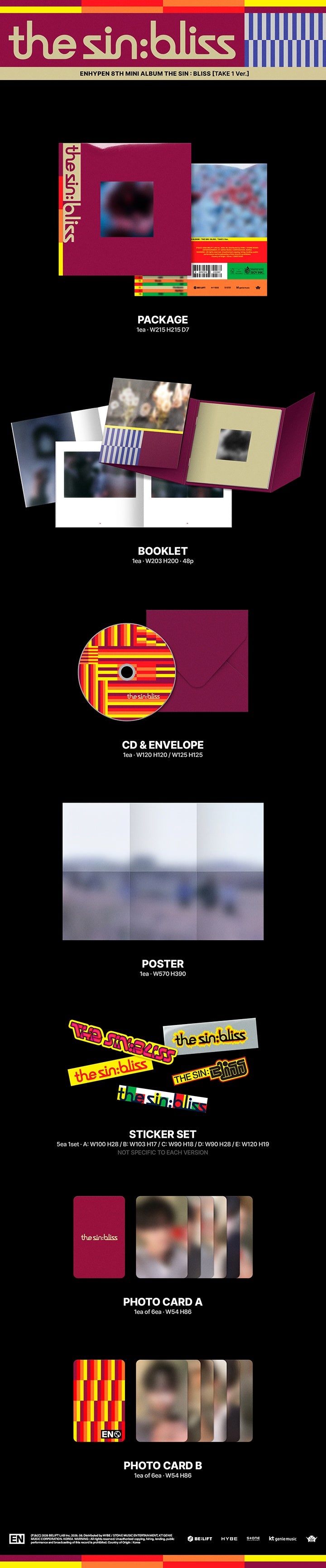 ENHYPEN 8th Mini Album THE SIN : BLISS