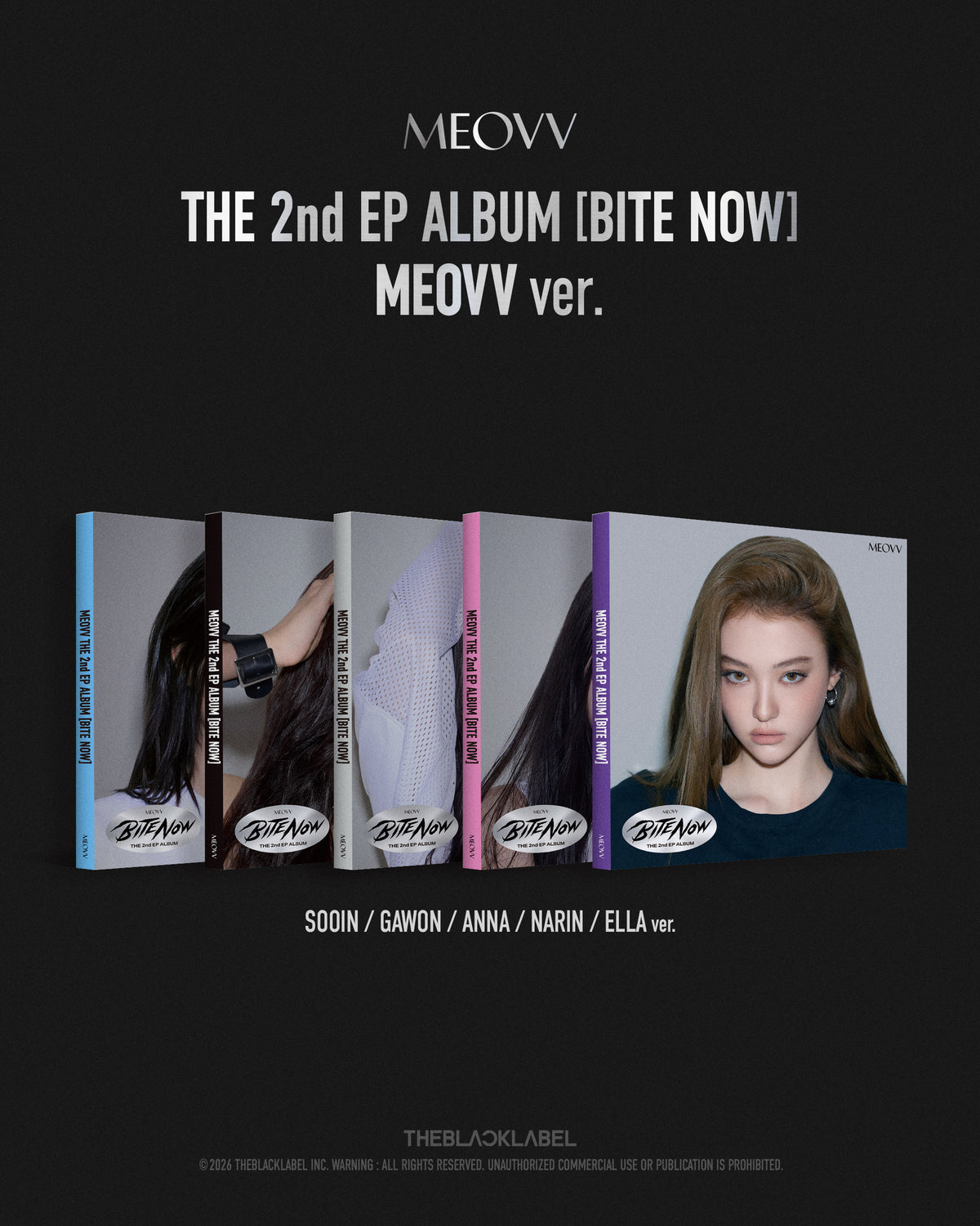 MEOVV 2nd EP Album BITE NOW MEOVV Ver.