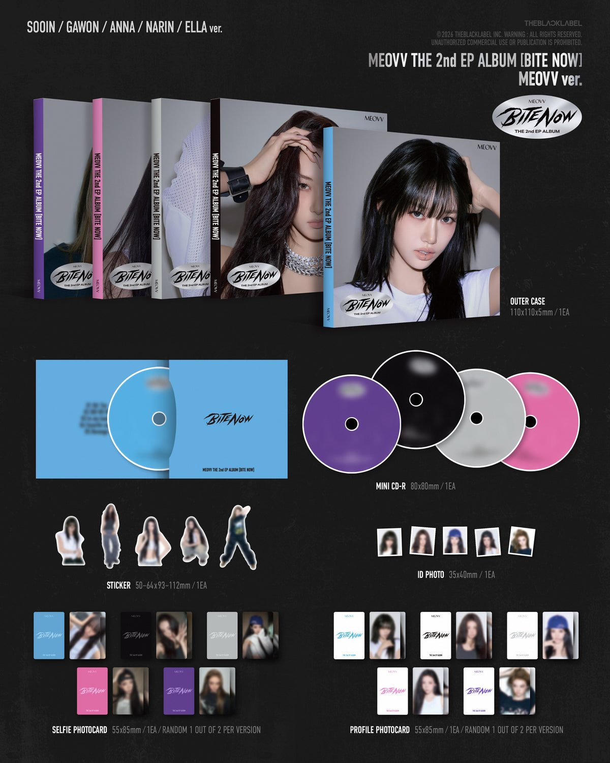 MEOVV 2nd EP Album BITE NOW MEOVV Ver.