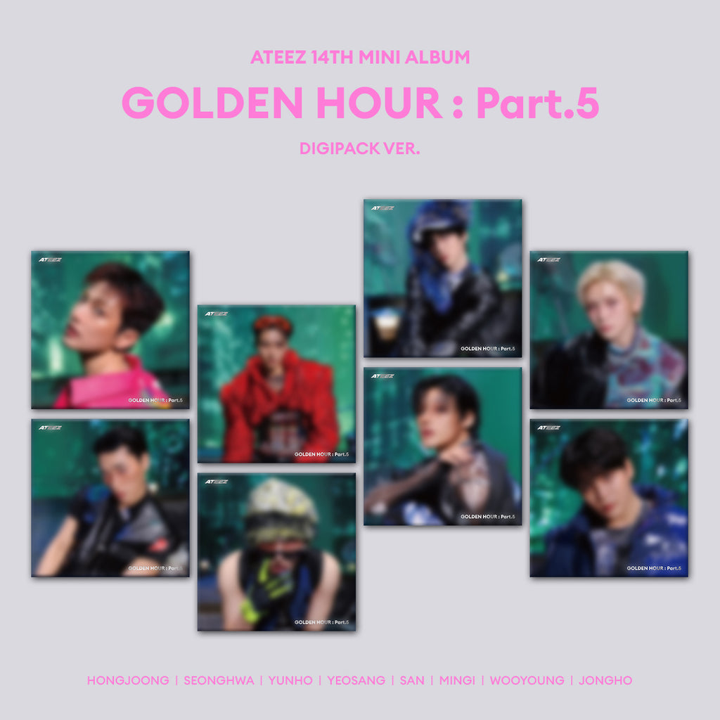 ATEEZ 14th Mini Album GOLDEN HOUR : PART.5 DIGIPACK Ver.