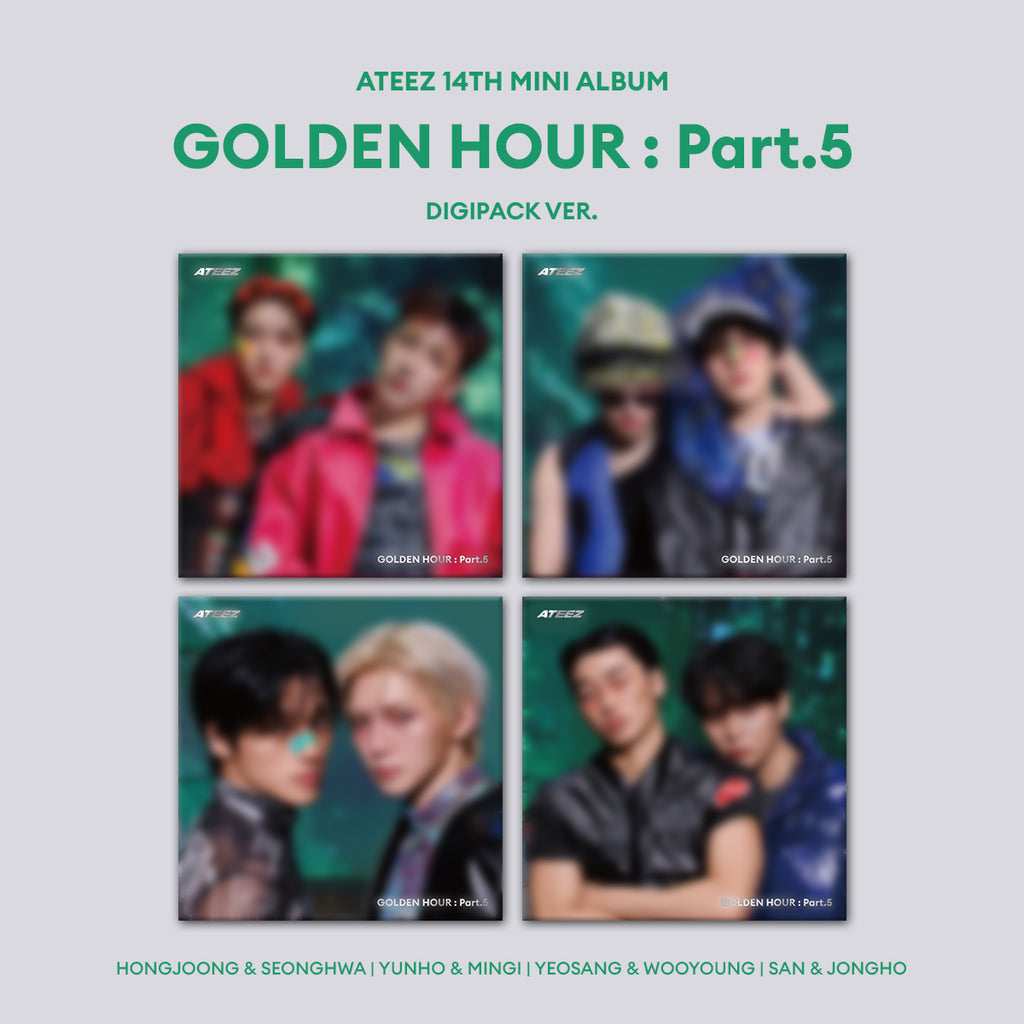 ATEEZ 14th Mini Album GOLDEN HOUR : PART.5 DIGIPACK UNIT Ver.