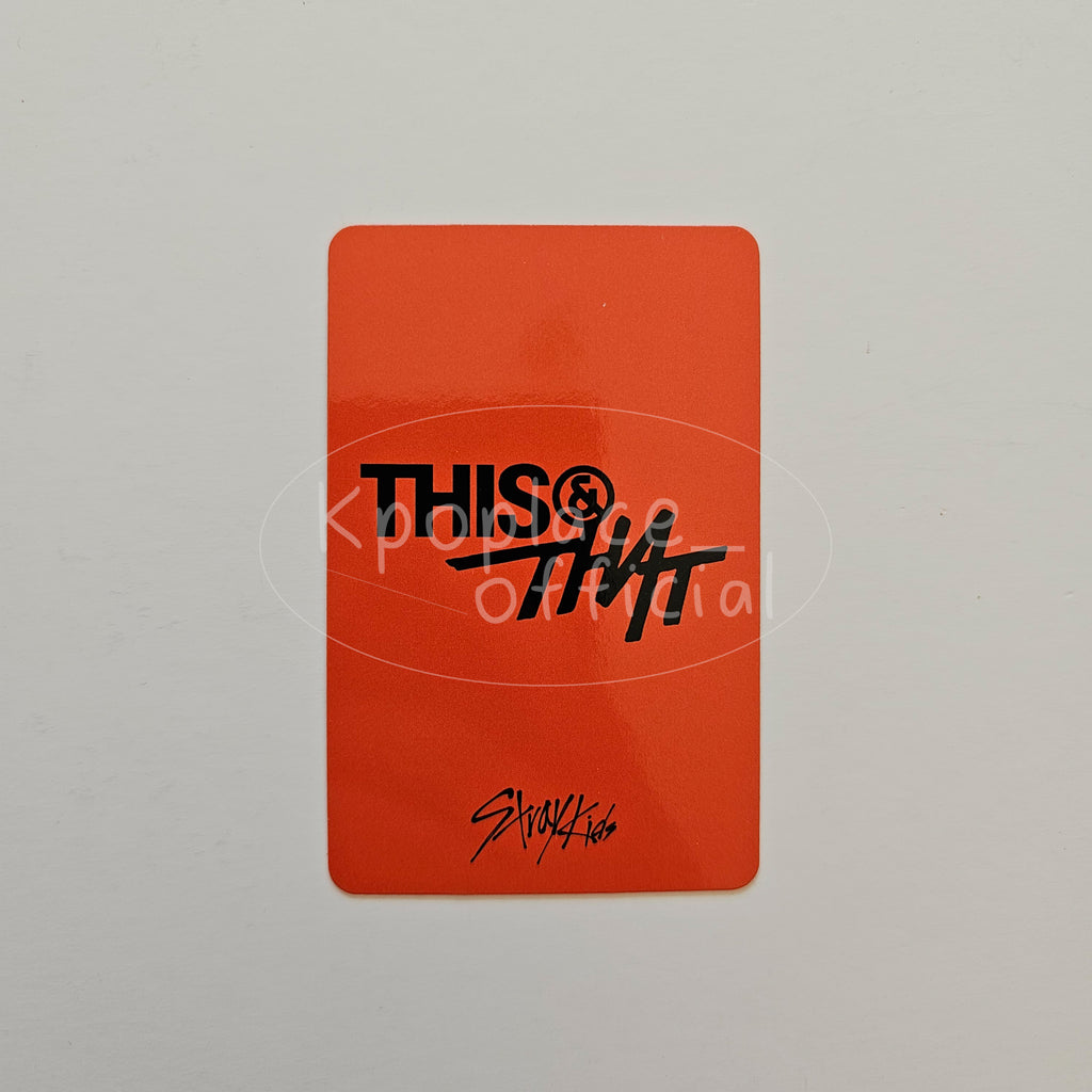 Stray Kids SKZ THIS & THAT APPLEMUSIC Pre-order Benefit POB Photocard