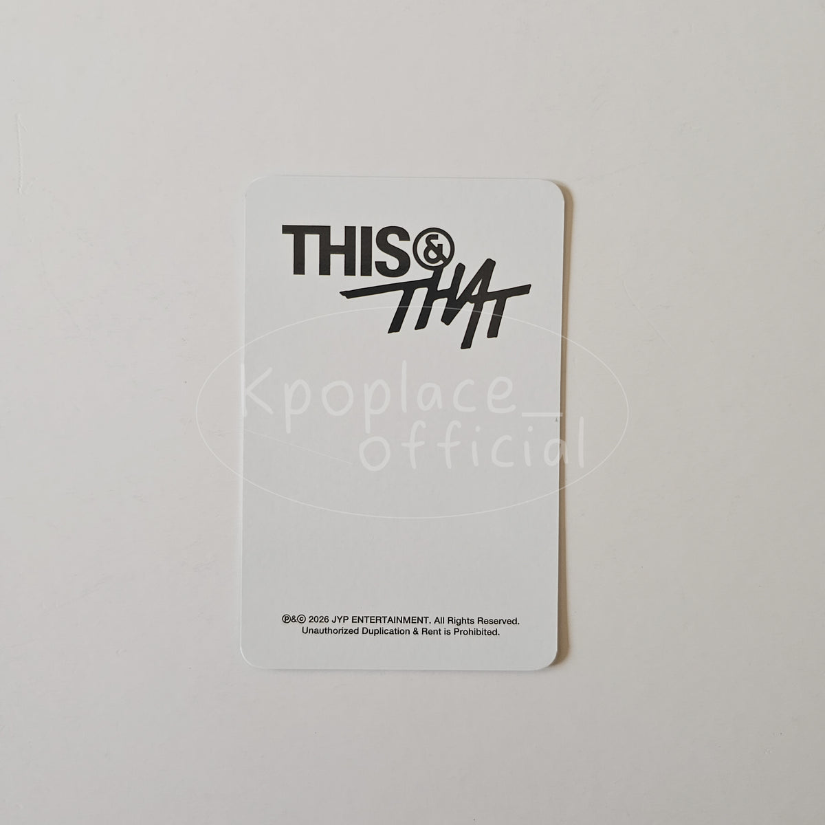 Stray Kids SKZ THIS & THAT SOUNDWAVE Pre-order Benefit POB Photocard