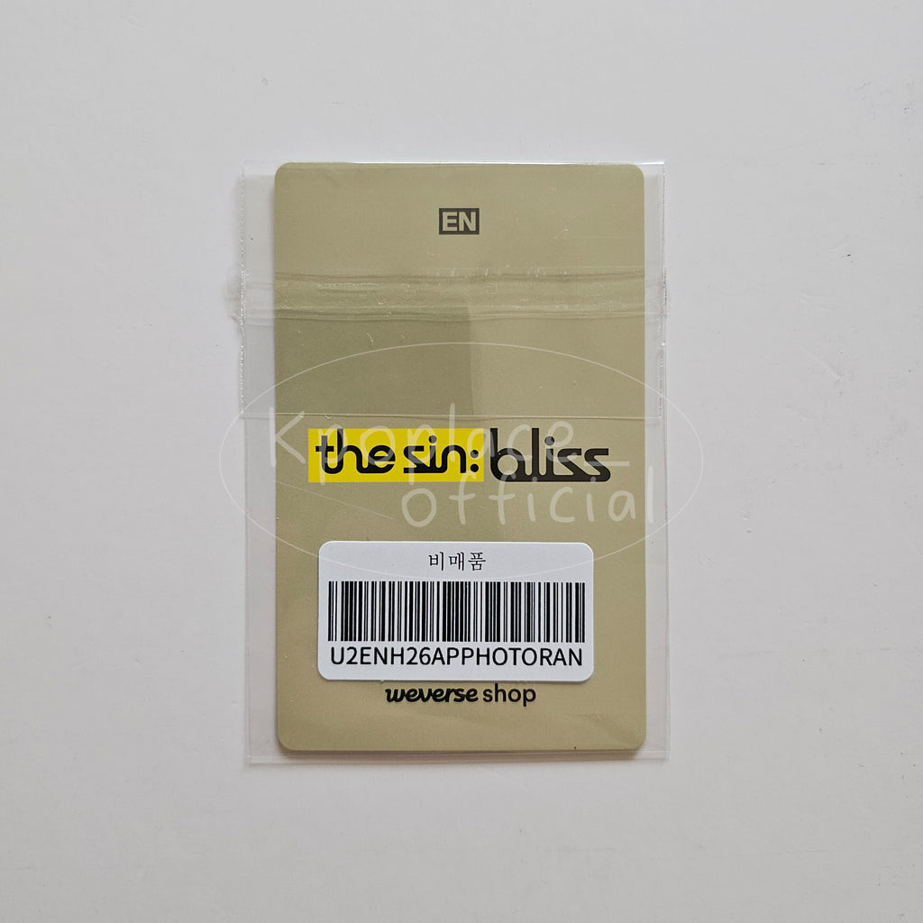 ENHYPEN THE SIN: BLISS WEVERSE POB BLOOD SAGA IN BUSAN Event Photocard Day 2