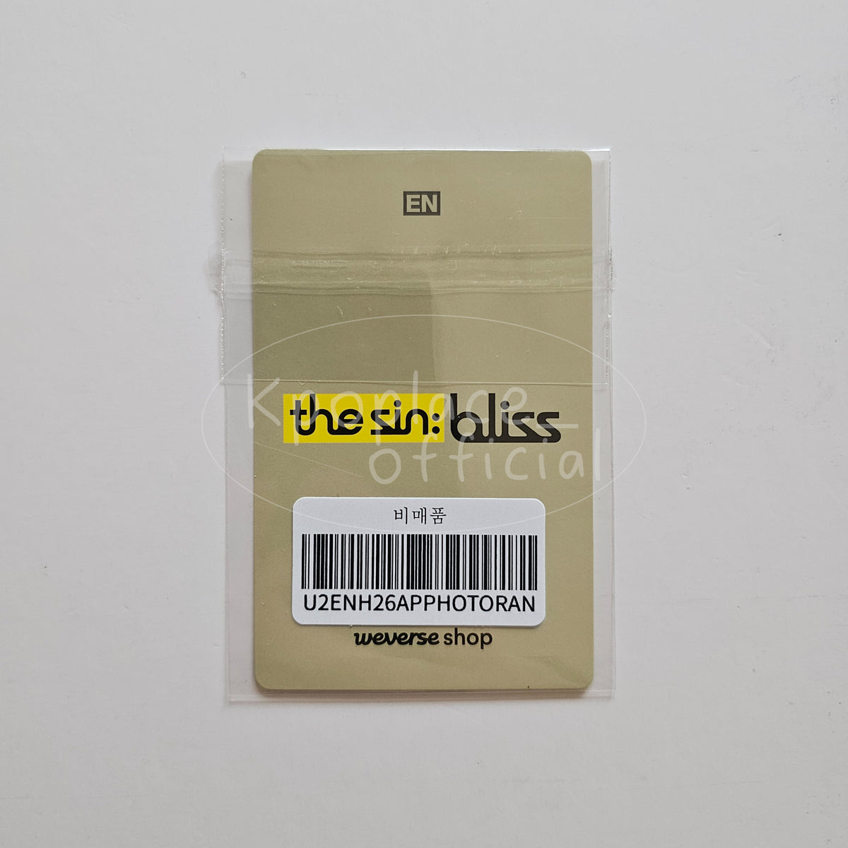 ENHYPEN THE SIN: BLISS WEVERSE POB BLOOD SAGA IN BUSAN Event Photocard Day 2