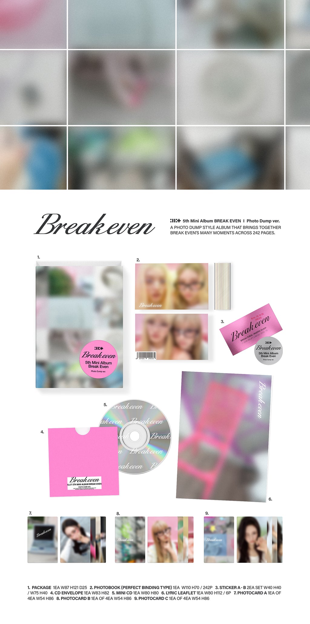 [Pre-order] ILLIT 5th Mini Album BREAK EVEN Photo Dump Ver.
