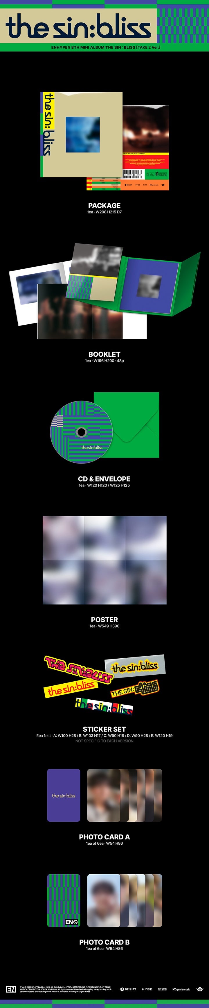 ENHYPEN 8th Mini Album THE SIN : BLISS