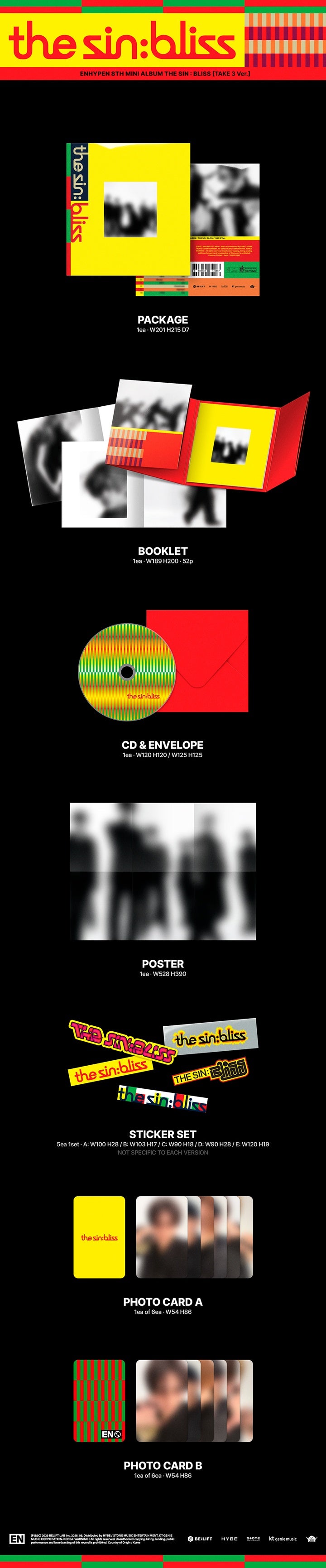 ENHYPEN 8th Mini Album THE SIN : BLISS