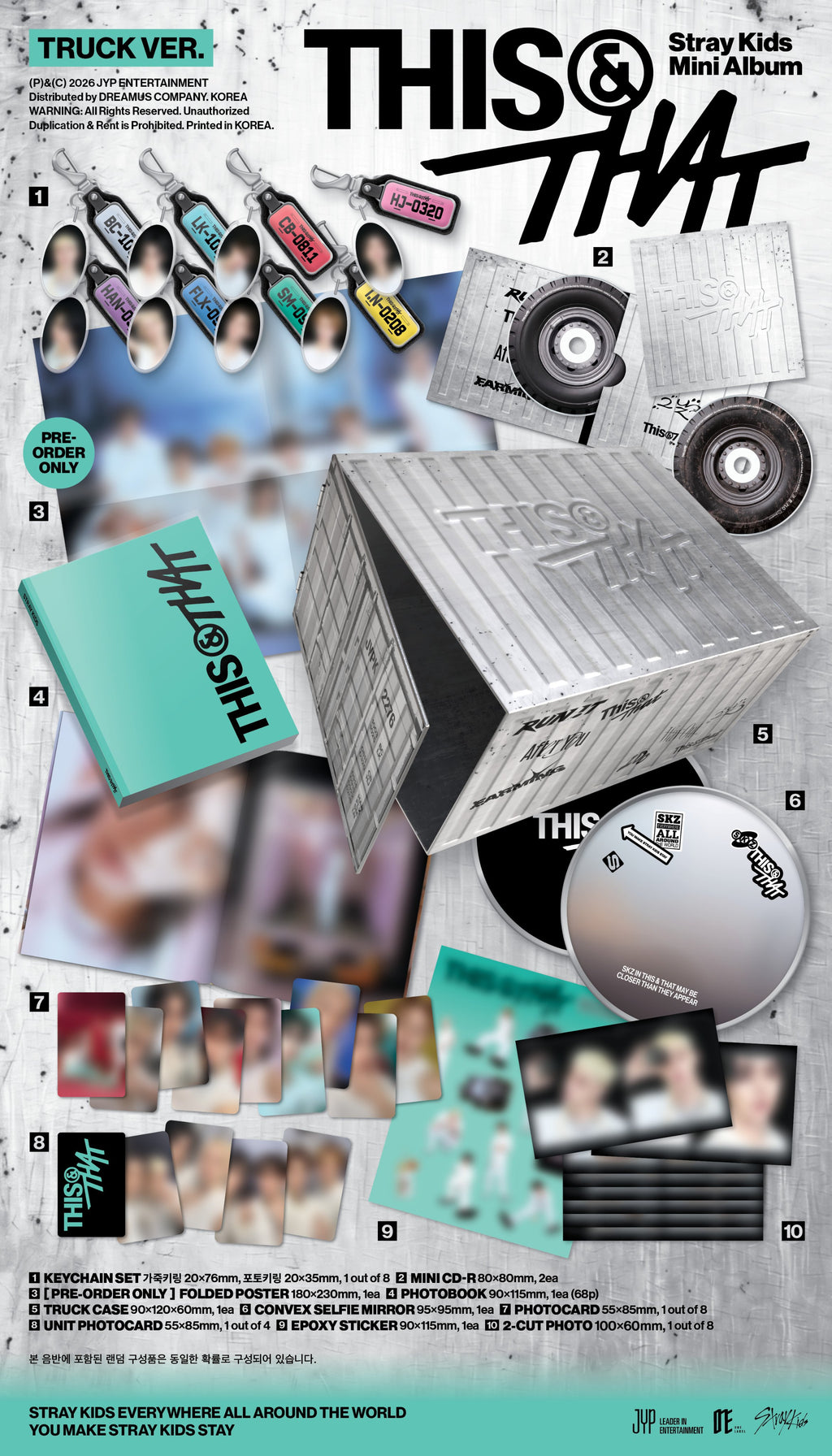 Stray Kids 10th Mini Album THIS & THAT TRUCK Ver. (Limited Edition)