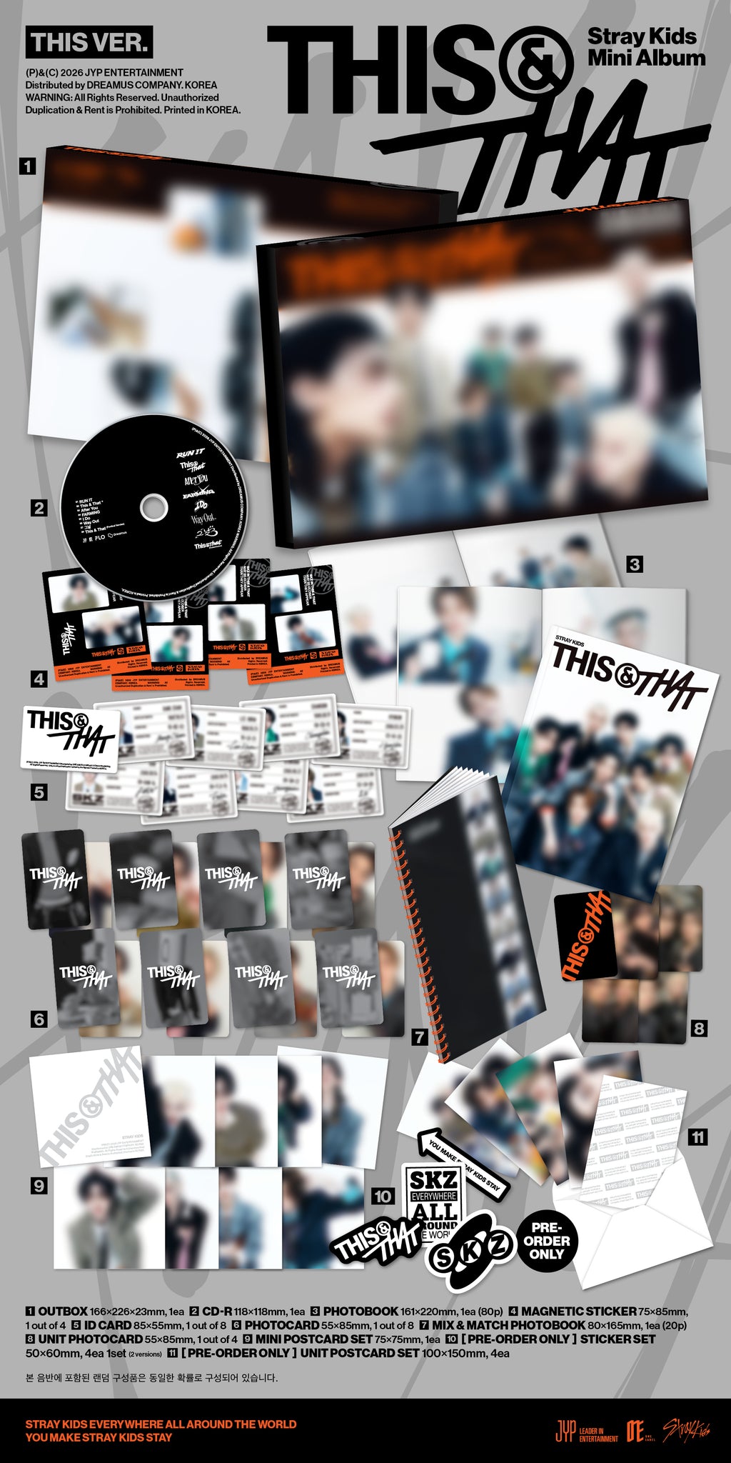 Stray Kids 10th Mini Album THIS & THAT THIS / THAT Ver.