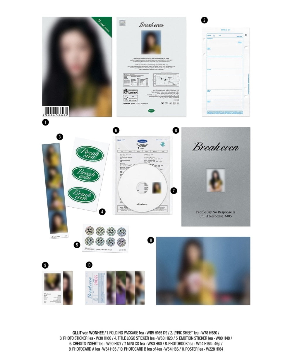 [Pre-order] ILLIT 5th Mini Album BREAK EVEN GLLIT Ver.