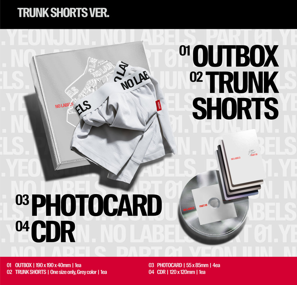 TOMORROW X TOGETHER TXT YEONJUN NO LABELS: PART 01 Trunk Shorts Ver.